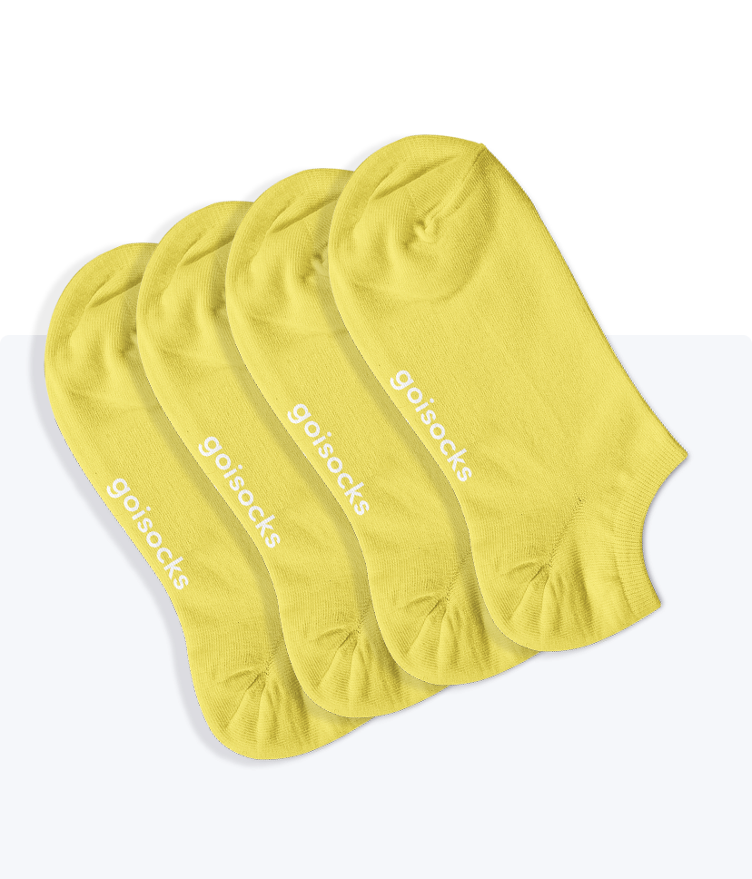 4 darab Vibráló Sárga színű Goisocks bokazokni.